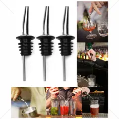 GENERICO - Pack 3 Surtidor Licor Boquilla Dispensador Dosificador Inoxidable