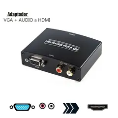 GENERICO - Adaptador VGA con Audio a HDMI Métalico