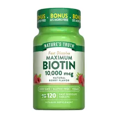 NATURE'S TRUTH - Biotina 10000 mcg 120 Tabletas