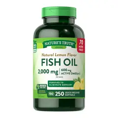 NATURE'S TRUTH - Fish Oil 2000mg Omega 3 250 Softgels