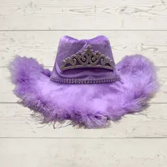 GENERICO - Sombrero Cowgirl Hat Lila Vaquerita