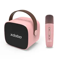 XDOBO - XDOBO-altavoz portátil para Karaoke-Rosado