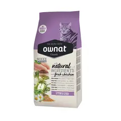 GENERICO - Alimento Ownat Classic Gatos Esterilizados 4Kg