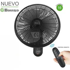 BOSSKO - Ventilador De Pared BK-8210PD con control remoto