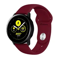 GENERICO - Correa Compatible Con Samsung Galaxy Watch Active Vino Broche 20mm