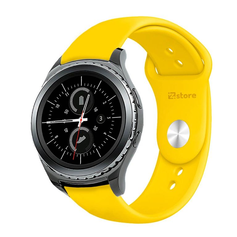 Correa Compatible Con Samsung Gear S2 Classic Amarillo Broche 20mm