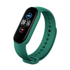 GENERICO - Correa Compatible Con Xiaomi Mi Band 3 y 4 Verde Oscuro