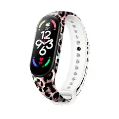 GENERICO - Correa Compatible Con Xiaomi Mi Band 7 Con Diseño Animal Print