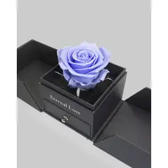 AIROSA - ROSAS PRESERVADAS - Rosa eterna preservada - color lavanda - joyero