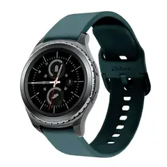 GENERICO - Correa Compatible Con Samsung Gear S2 Classic Verde Oscuro Hebilla 20mm