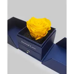 AIROSA - ROSAS PRESERVADAS- Rosa eterna preservada - color amarillo - joyero