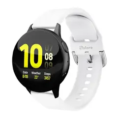 GENERICO - Correa Compatible Con Samsung Galaxy Watch Active 2 40MM 44MM Blanco