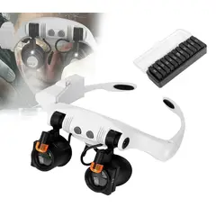 GENERICO - Lupa de cabeza Para Reparaciones Con Luz