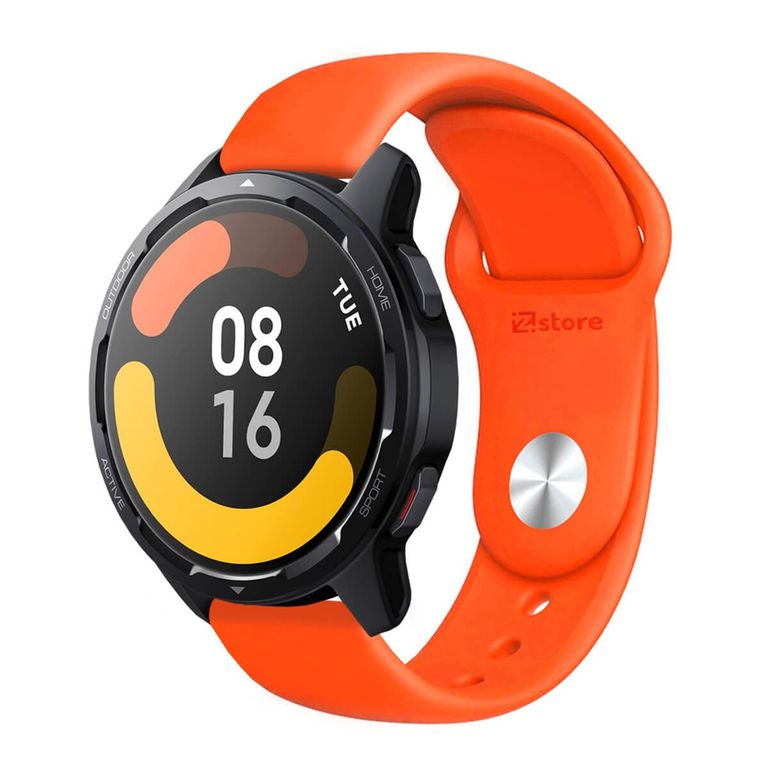 Correa Compatible Con Xiaomi Mi Watch S1 Active Naranja Broche 22mm