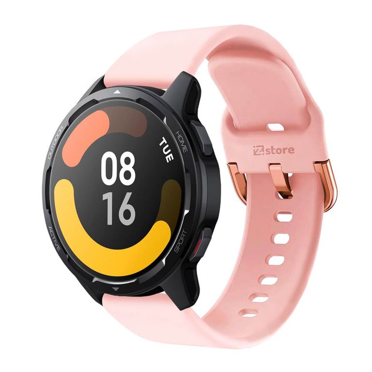Correa Compatible Con Xiaomi Watch S1 Active Rosado Hebilla 22mm