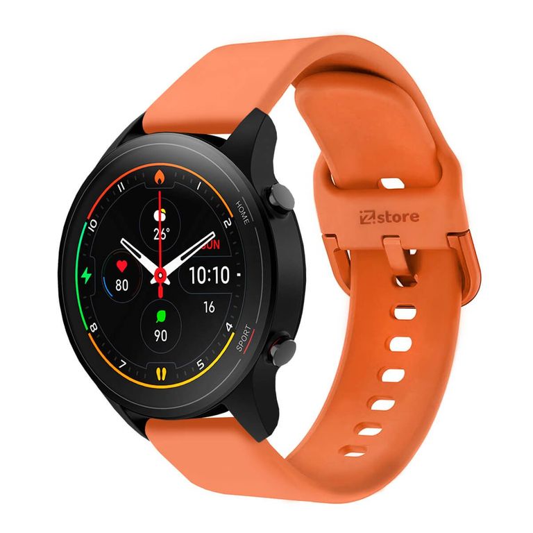Correa Compatible Con Xiaomi Mi Watch Color Naranja Hebilla 22mm