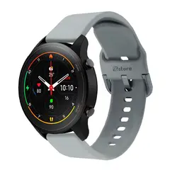 GENERICO - Correa Compatible Con Xiaomi Mi Watch Color Gris Hebilla 22mm