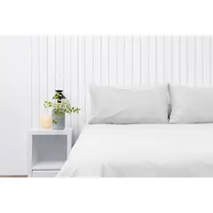 COBITEX HOME - Fundas De Almohada 500 hilos Lisas Blancas Queen 100% Algodón