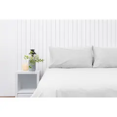 COBITEX HOME - Fundas De Almohada 600 hilos Lisas Blancas Queen 100% Algodón