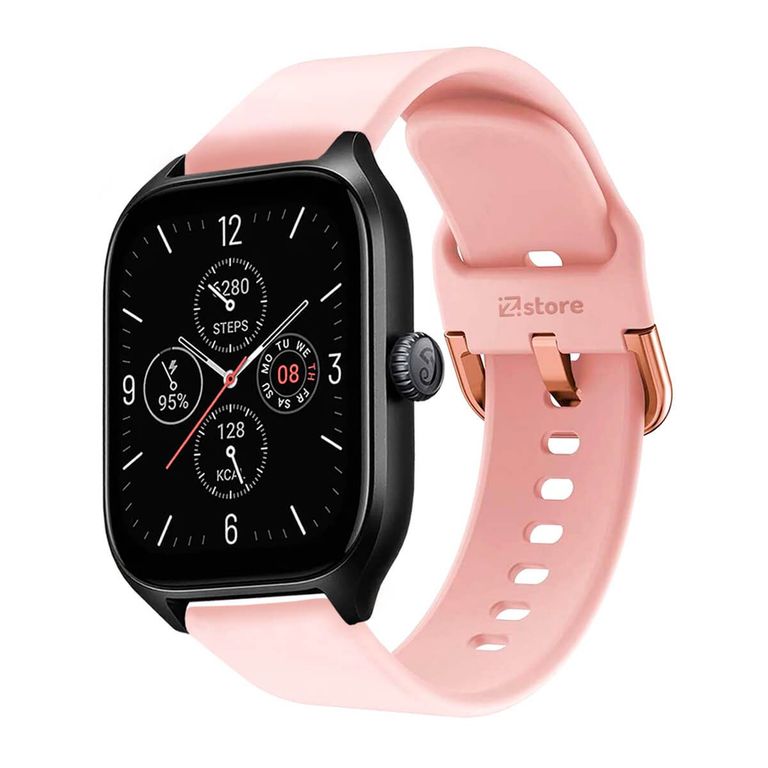 Correa Compatible Con Amazfit GTS4 Rosado Hebilla 20mm