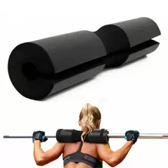 GENERICO - Almohadilla Suave para barra de Gimnasio NEGRO