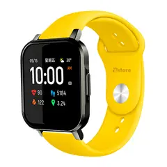GENERICO - Correa Compatible Con Haylou LS02 Colores Amarillo Broche 20mm