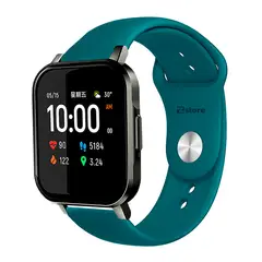 GENERICO - Correa Compatible Con Haylou LS02 Colores Azul Turqueza Broche 20mm