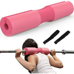 GENERICO - Almohadilla Suave para barra de Gimnasio Rosado