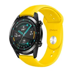 GENERICO - Correa Compatible Con Huawei GT2 42MM Amarillo 20mm