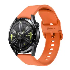 GENERICO - Correa Compatible Con Huawei GT3 Naranja Hebilla 22mm