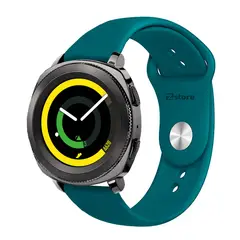 GENERICO - Correa Compatible Con Samsung Gear Sport Azul Turquesa Broche 20mm