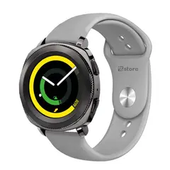 GENERICO - Correa Compatible Con Samsung Gear Sport Gris Broche 20mm