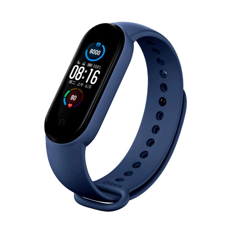 Correa Compatible Con Xiaomi Mi Band 3 y 4 Azul Oscuro