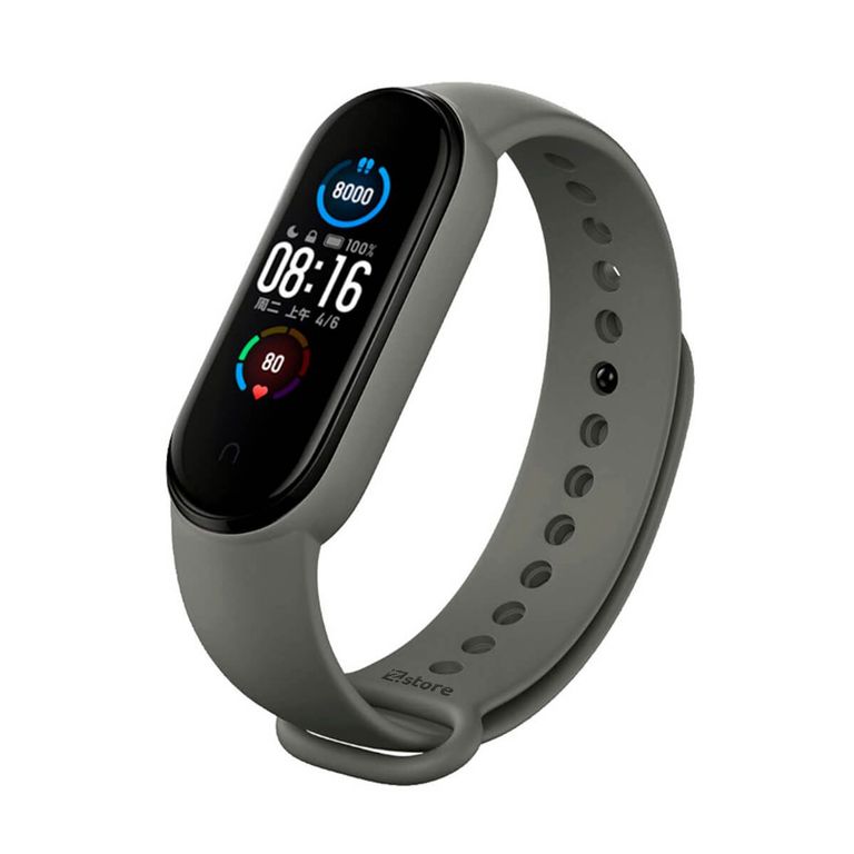 Correa Compatible Con Xiaomi Mi Band 3 y 4 Gris Oscuro