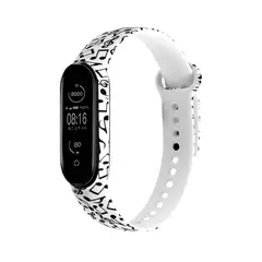 GENERICO - Correa Compatible Con Xiaomi Mi Band 4 y 3 Minimalista Música