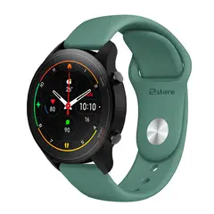 GENERICO - Correa Compatible Con Xiaomi Mi Watch Color Verde Pino Broche 22mm
