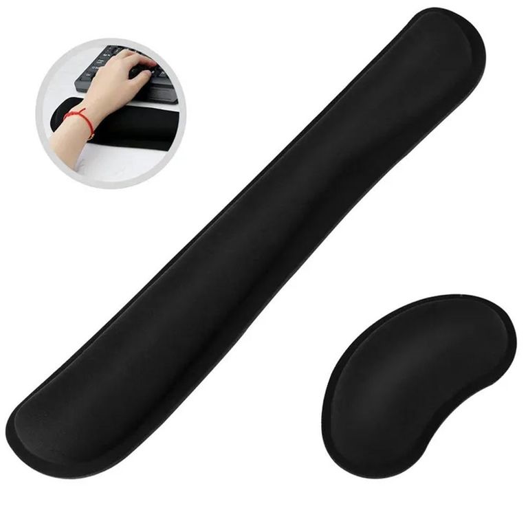 Reposamuñecas para teclado y mouse