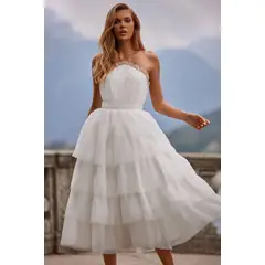 BLWOENS - Vestido de fiesta elegante para mujer