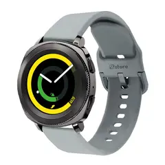 GENERICO - Correa Compatible Con Samsung Gear Sport Gris Hebilla 20mm