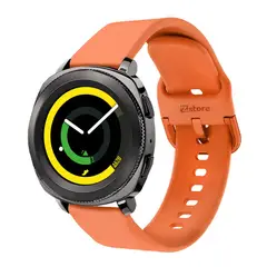 GENERICO - Correa Compatible Con Samsung Gear Sport Naranja Hebilla 20mm