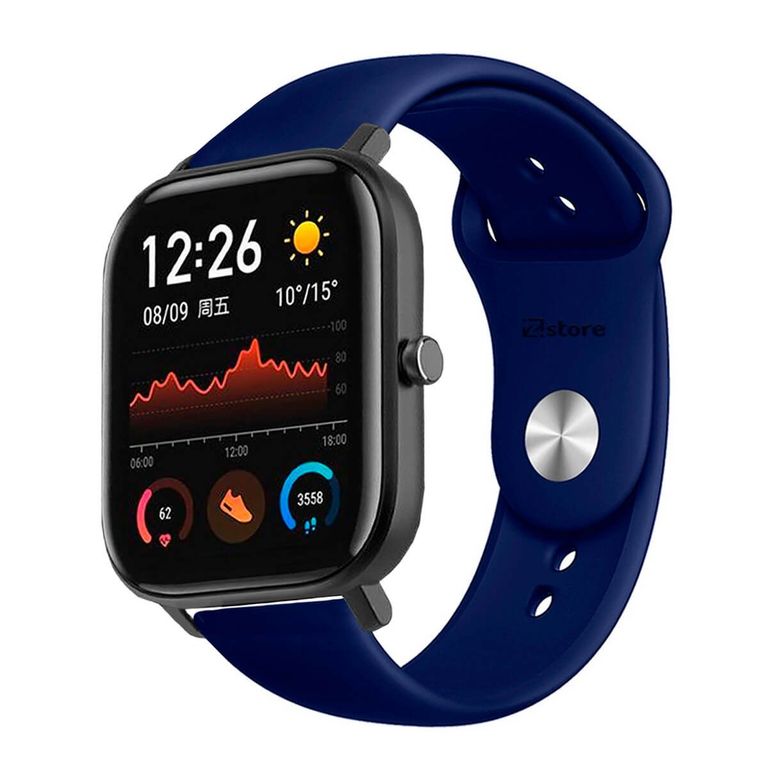 Correa Compatible Con Amazfit GTS Azul Oscuro Broche 20mm