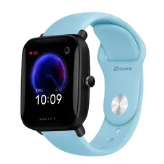 GENERICO - Correa Compatible Con Amazfit Pop Pro Celeste Cielo Broche 20mm