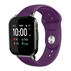 GENERICO - Correa Compatible Con Haylou LS02 Colores Morado Broche 20mm