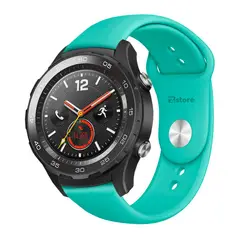 GENERICO - Correa Compatible Con Huawei Watch 2 Verde Esmeralda Broche 20mm