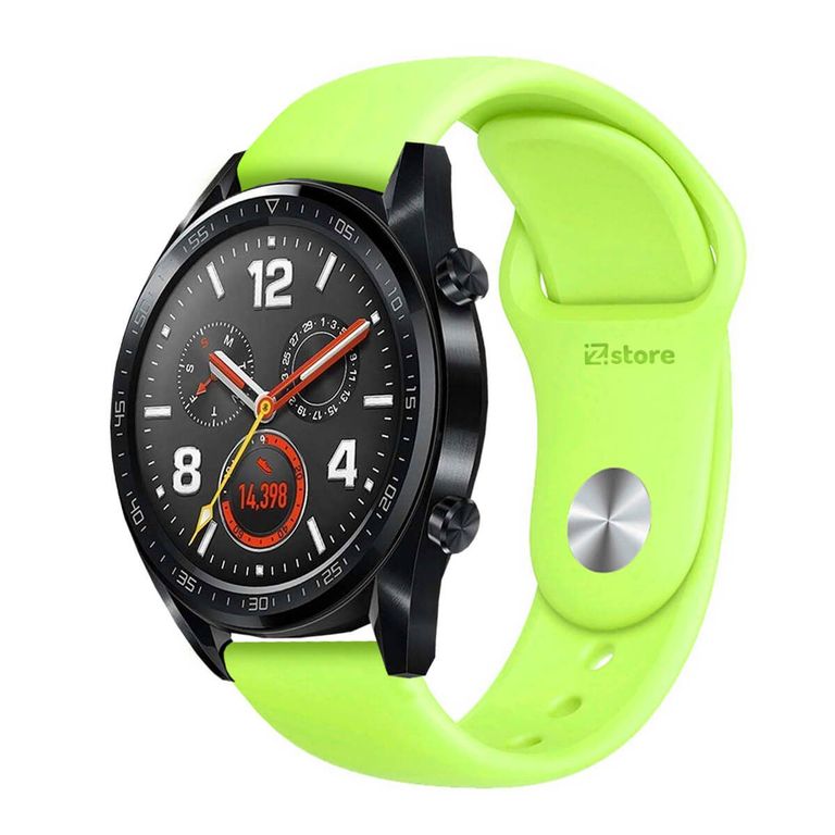Correa Compatible Con Huawei Watch GT Verde Limon Broche 22mm