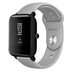 GENERICO - Correa Compatible Con Amazfit Bip Gris Broche 20mm