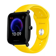 GENERICO - Correa Compatible Con Amazfit Bip U Amarillo Broche 20mm