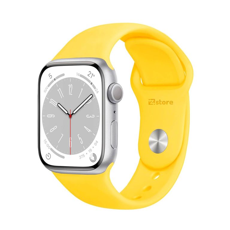 Correa Compatible Con Apple Watch 42mm / 44mm / 45mm Amarillo