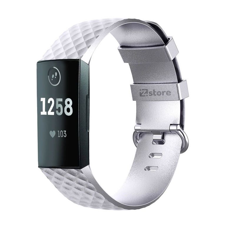Correa Compatible Con Fitbit Charge 3 Plateado