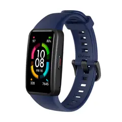 GENERICO - Correa Compatible Con Huawei Band 6 Colores Azul Oscuro